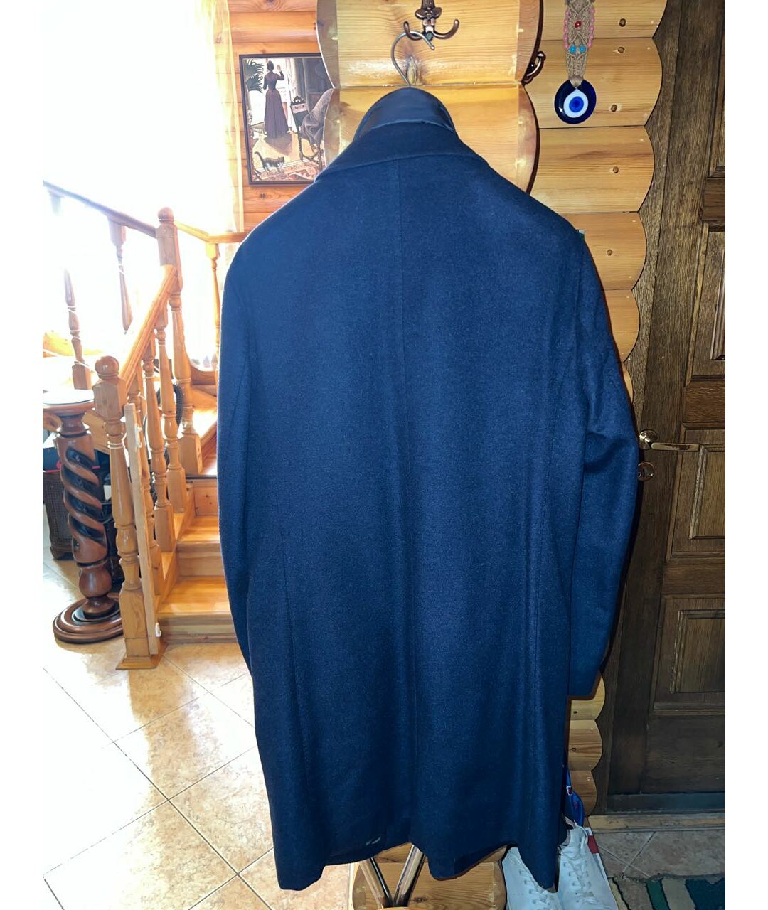HERNO Синее шерстяное пальто, фото 2