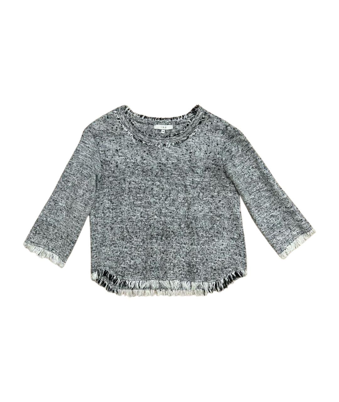 IRO Серый хлопковый джемпер / свитер, фото 1