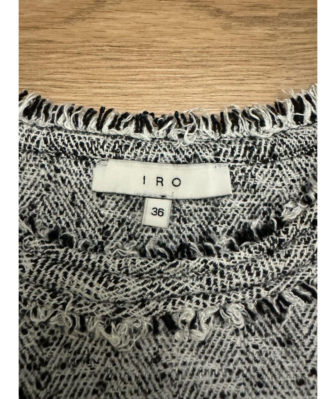 IRO Серый хлопковый джемпер / свитер, фото 2