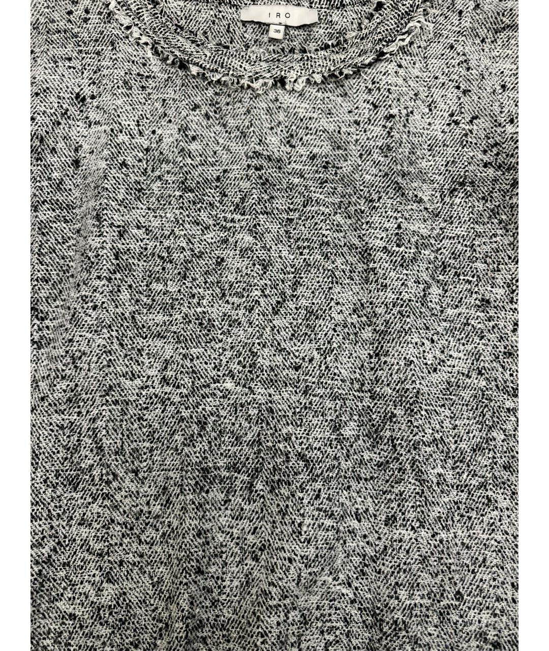 IRO Серый хлопковый джемпер / свитер, фото 5