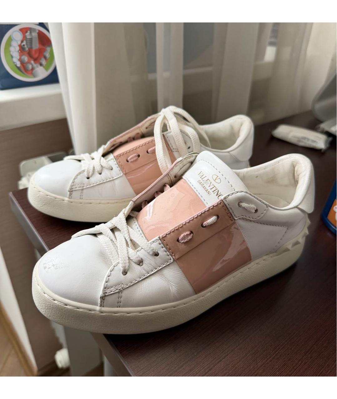 VALENTINO Белые кожаные кеды, фото 5