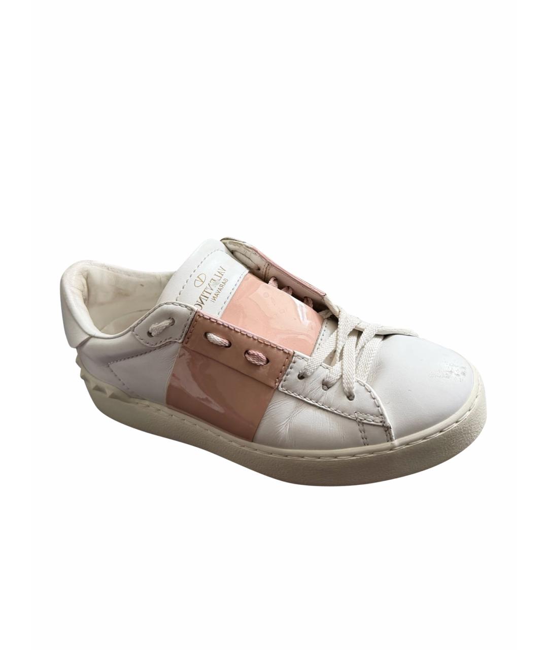 VALENTINO Белые кожаные кеды, фото 1