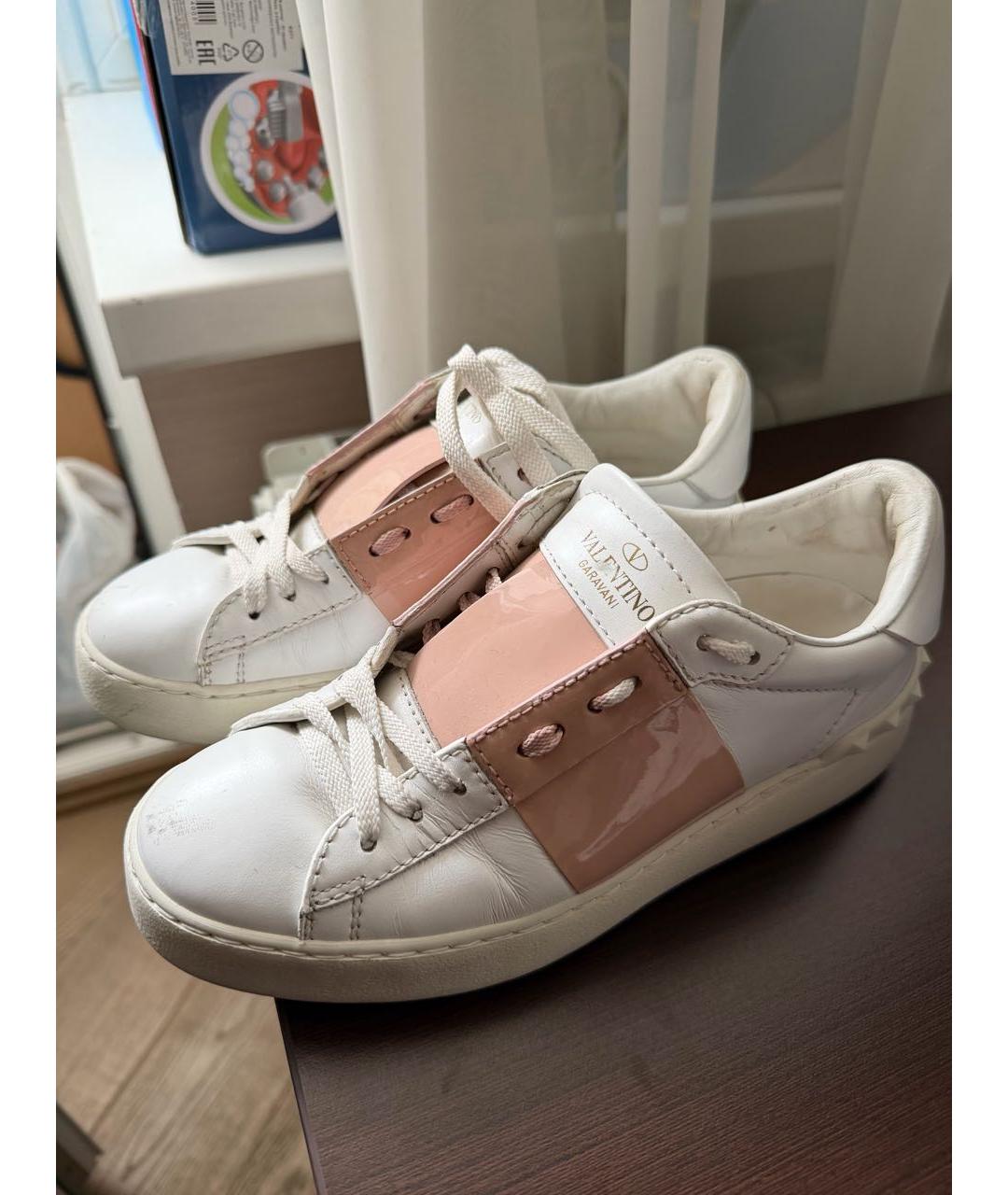 VALENTINO Белые кожаные кеды, фото 4
