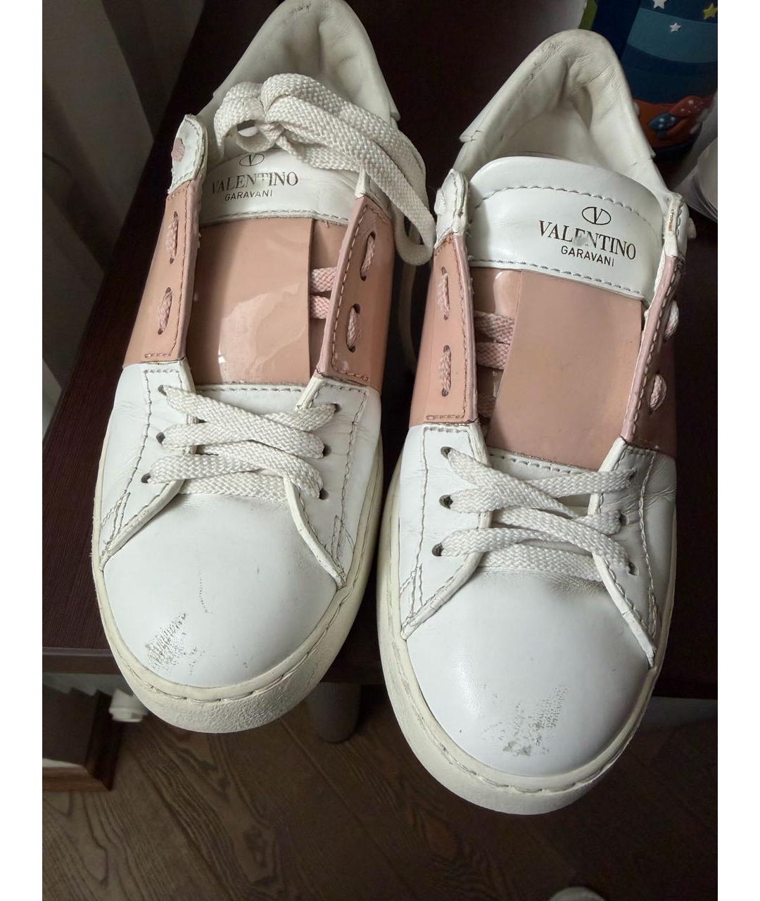 VALENTINO Белые кожаные кеды, фото 2