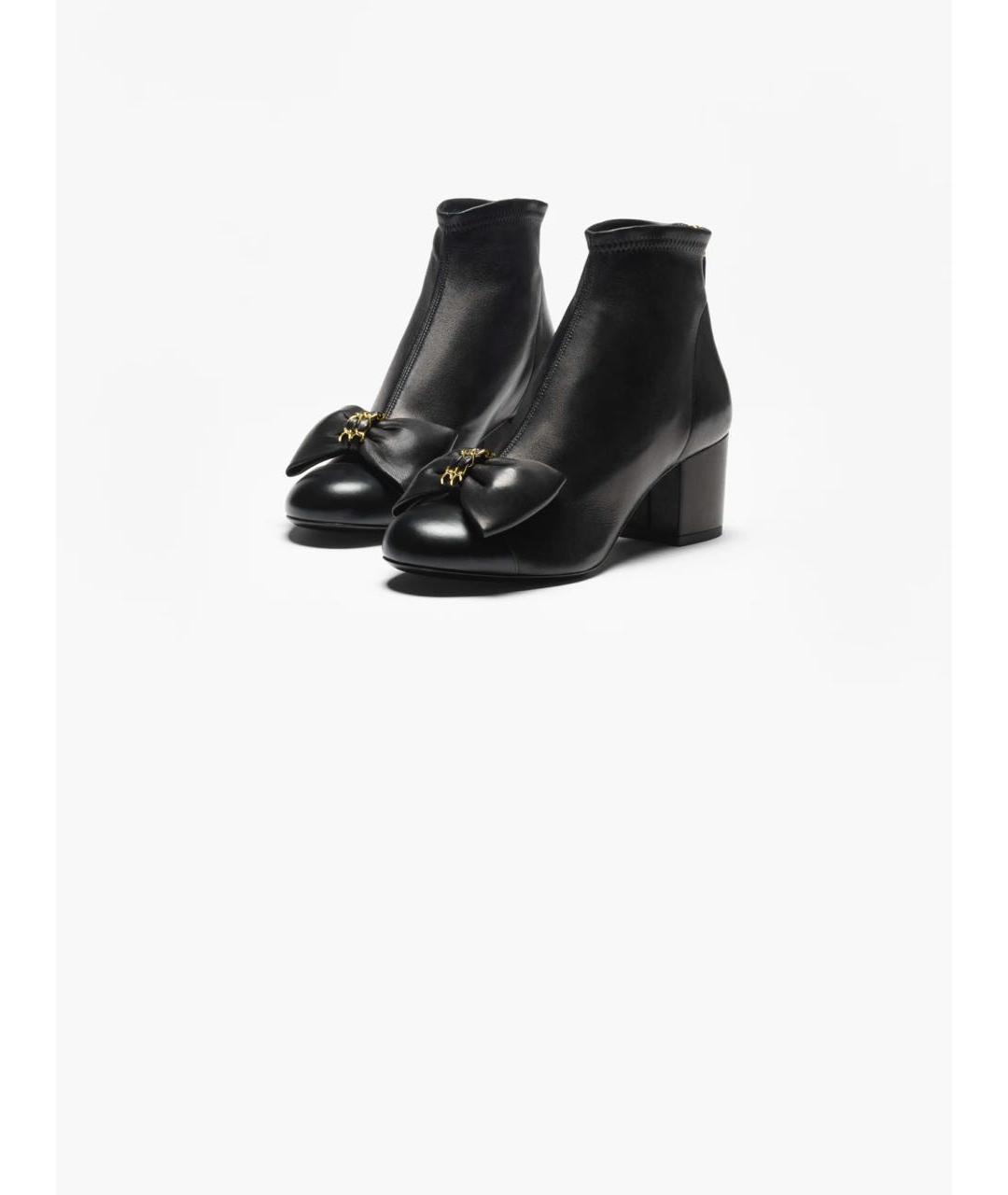 CHANEL Черные кожаные ботильоны, фото 2