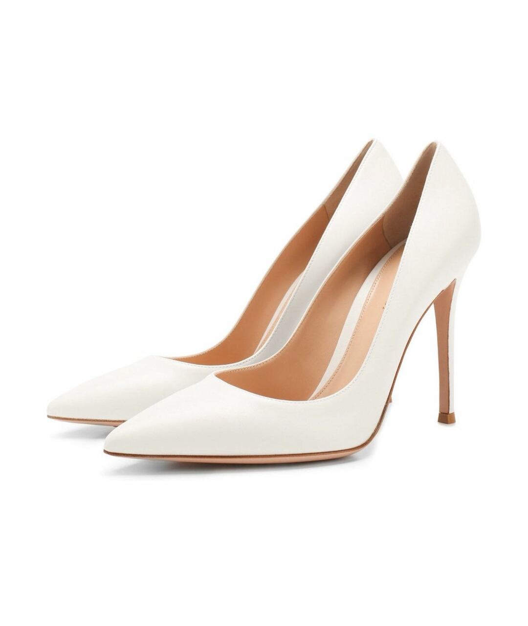 GIANVITO ROSSI Белые кожаные туфли, фото 7