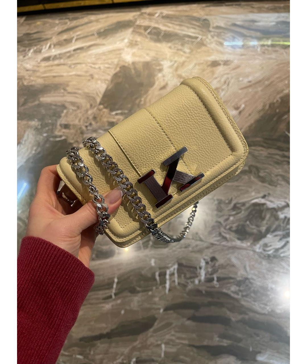 KITON Желтая кожаная сумка через плечо, фото 6