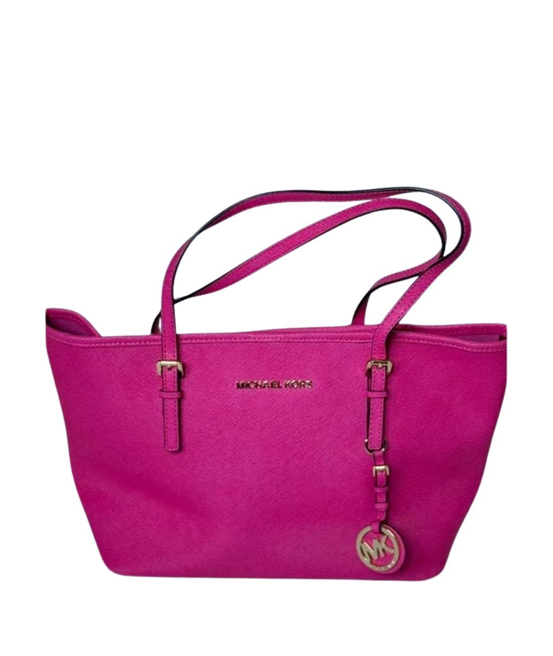 MICHAEL KORS Фуксия сумка тоут, фото 2