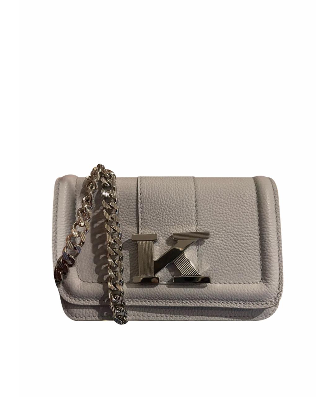 KITON Голубая кожаная сумка через плечо, фото 1