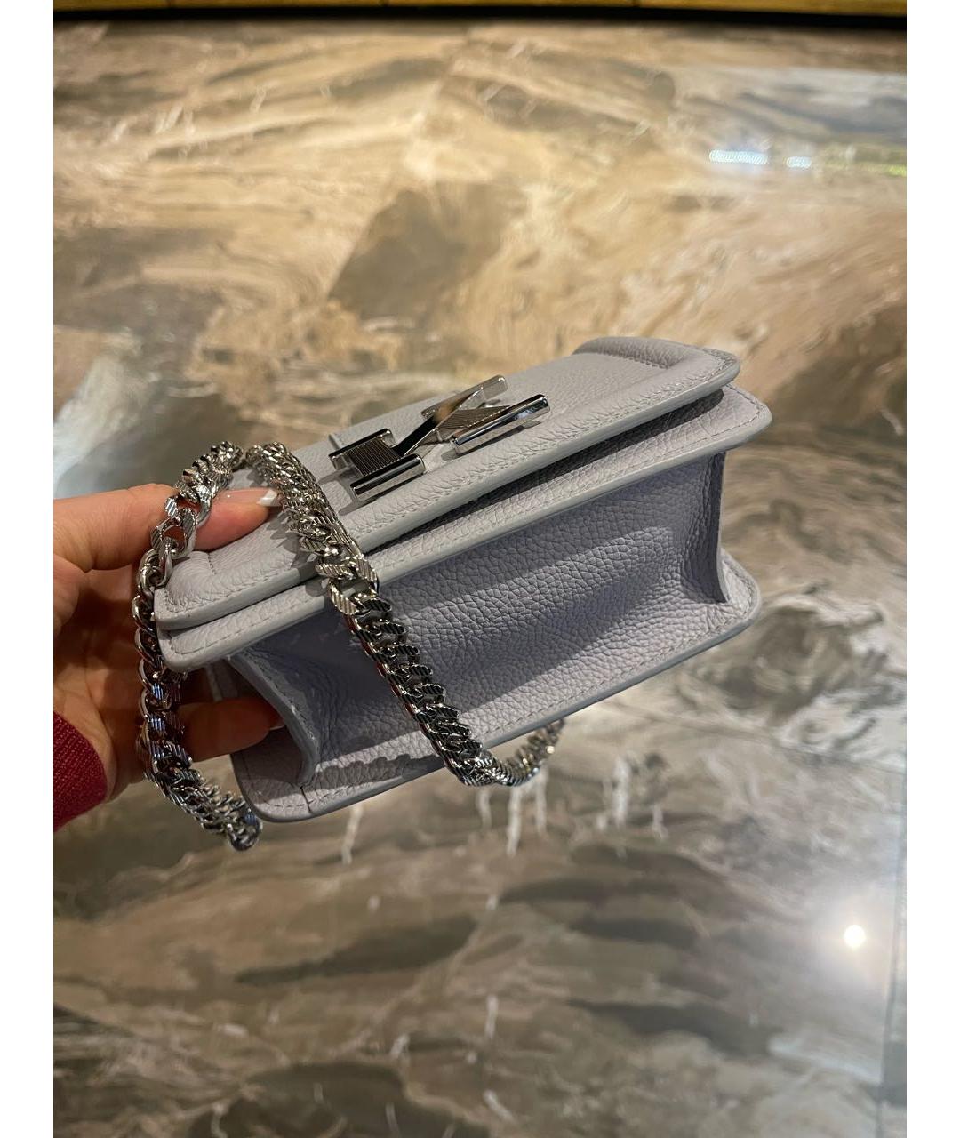 KITON Голубая кожаная сумка через плечо, фото 7