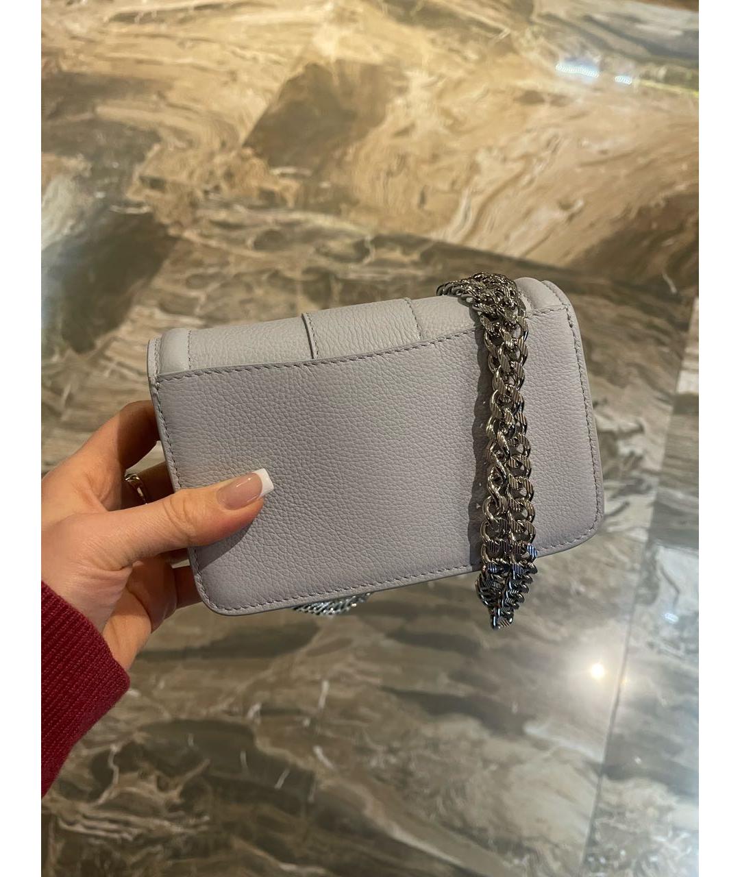 KITON Голубая кожаная сумка через плечо, фото 8