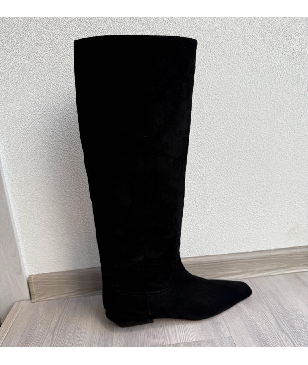 PARIS TEXAS Черные замшевые сапоги, фото 6