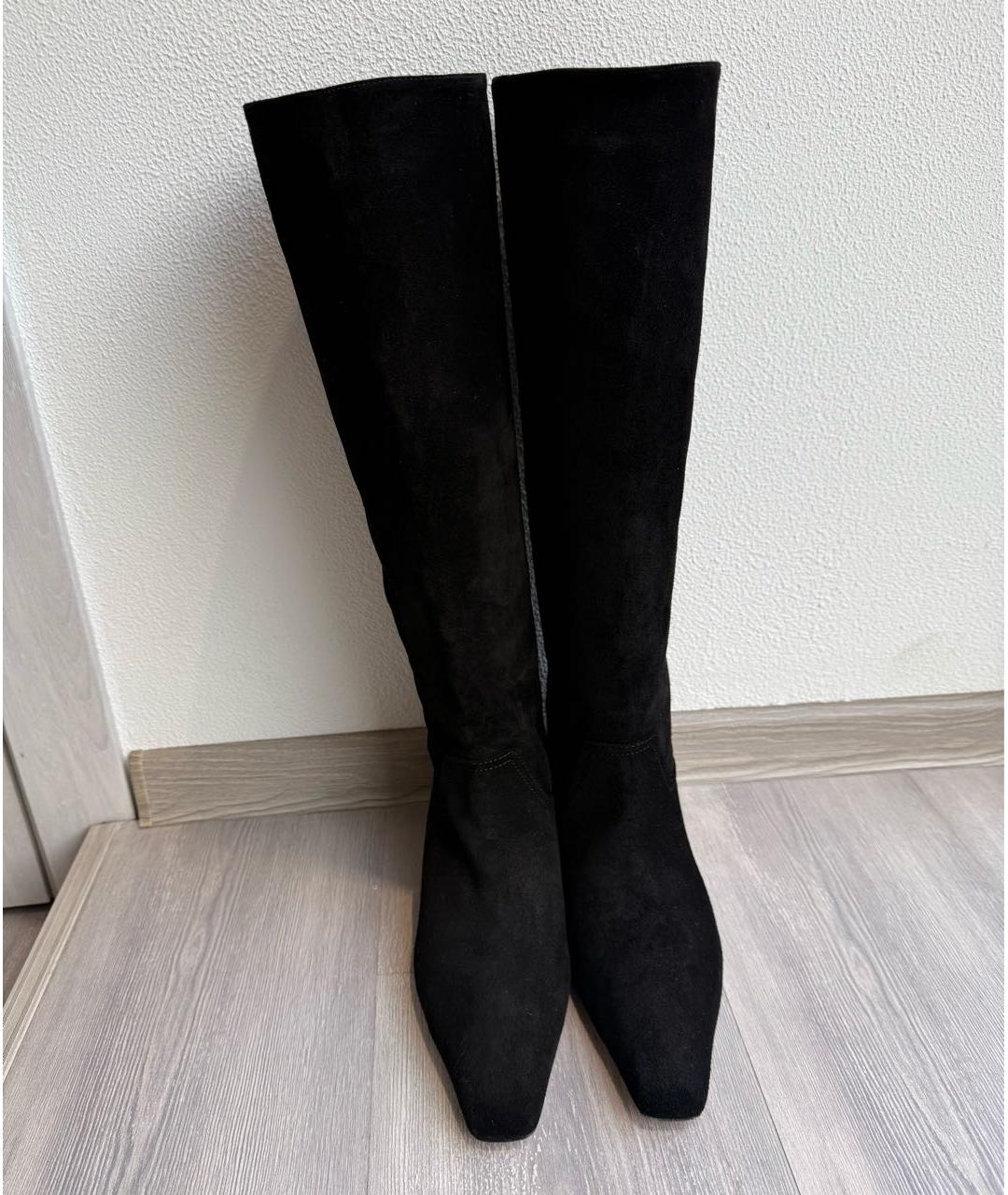 PARIS TEXAS Черные замшевые сапоги, фото 2