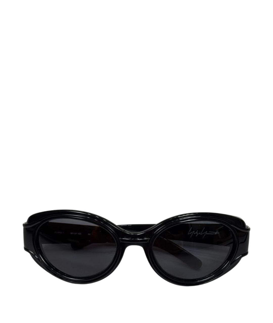 YOHJI YAMAMOTO Черные пластиковые солнцезащитные очки, фото 1