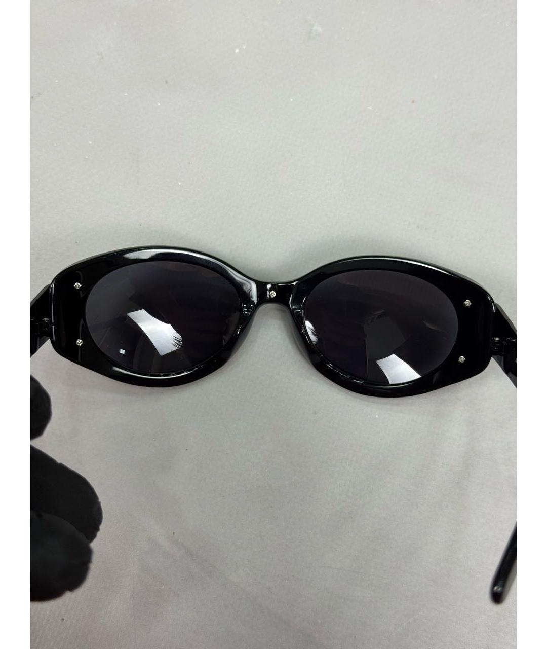 YOHJI YAMAMOTO Черные пластиковые солнцезащитные очки, фото 7