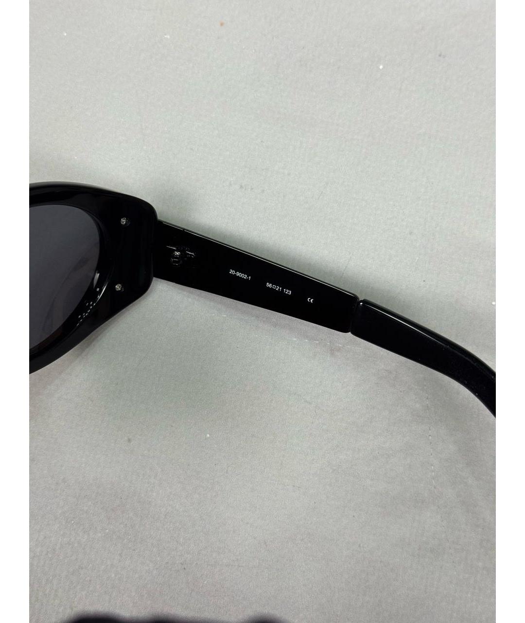 YOHJI YAMAMOTO Черные пластиковые солнцезащитные очки, фото 6