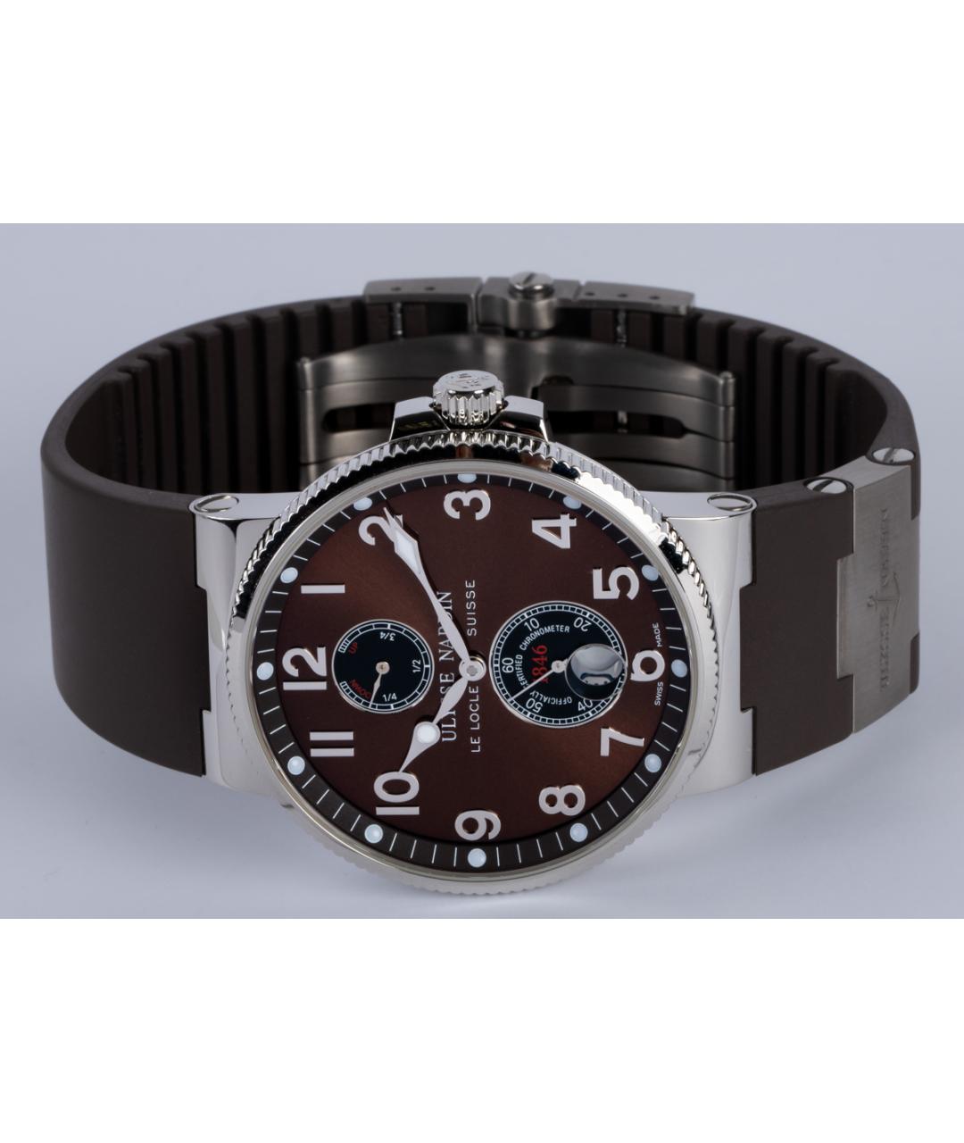 Ulysse Nardin Коричневые металлические часы, фото 3