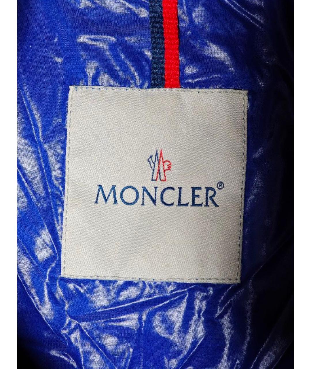 MONCLER Синий кашемировый пуховик, фото 3