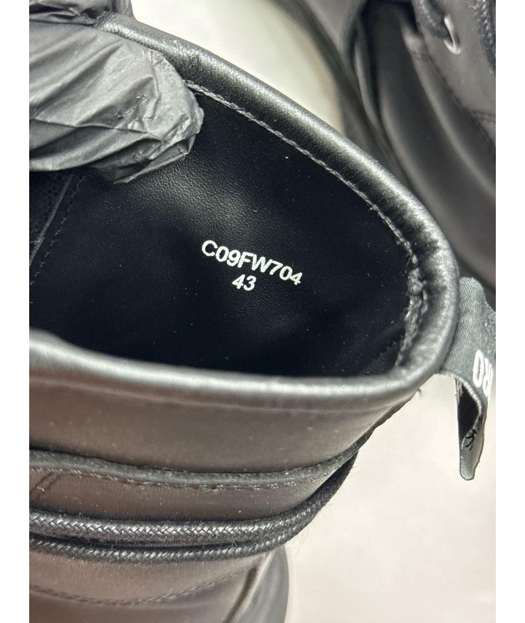 MAISON MIHARA YASUHIRO Черные кожаные высокие ботинки, фото 8