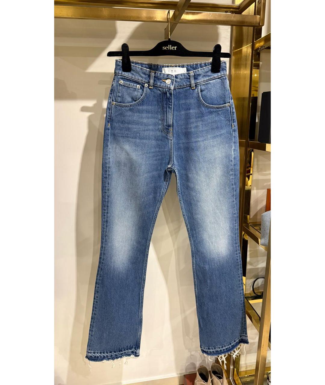IRO Синие прямые джинсы, фото 5