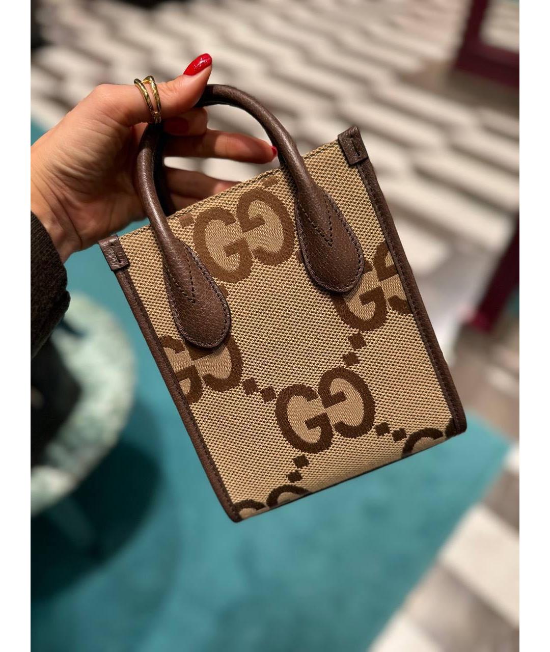 GUCCI Коричневая сумка через плечо, фото 6