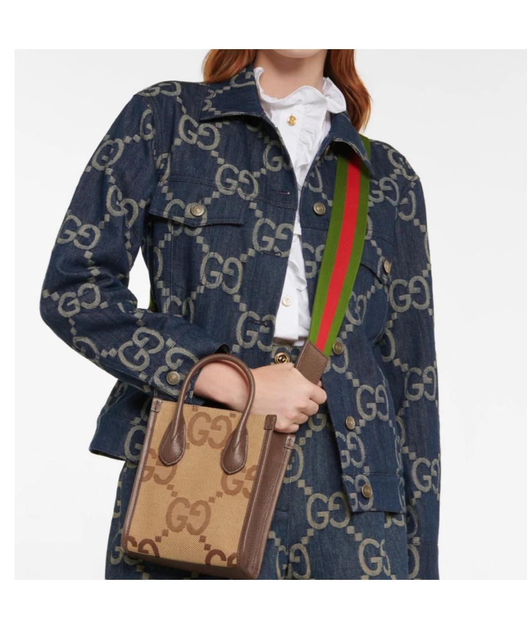 GUCCI Коричневая сумка через плечо, фото 5