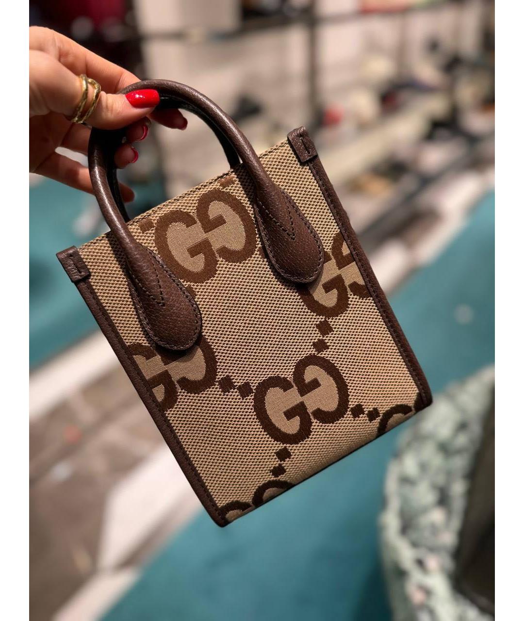 GUCCI Коричневая сумка через плечо, фото 2