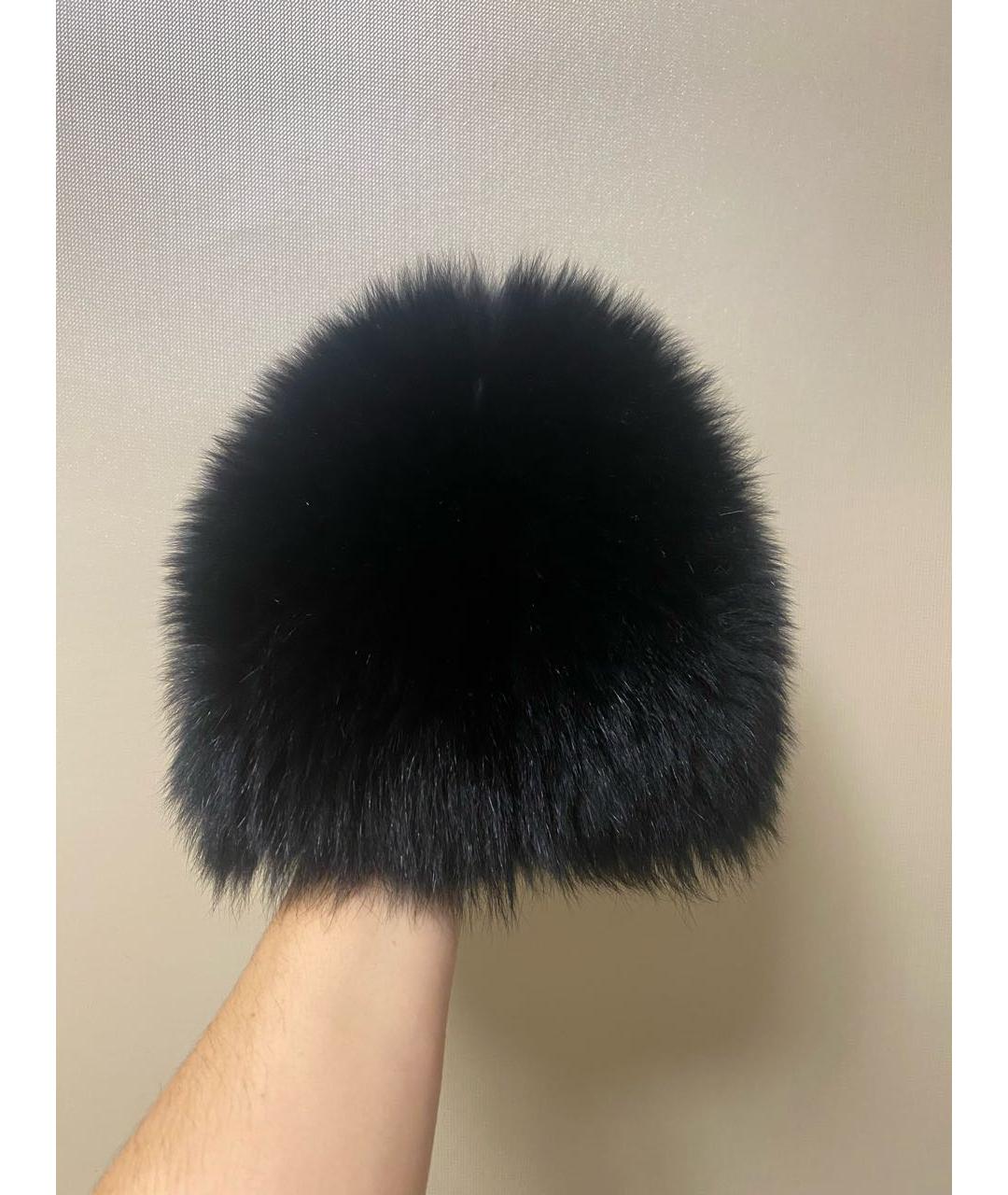 MONCLER Черная шапка, фото 7