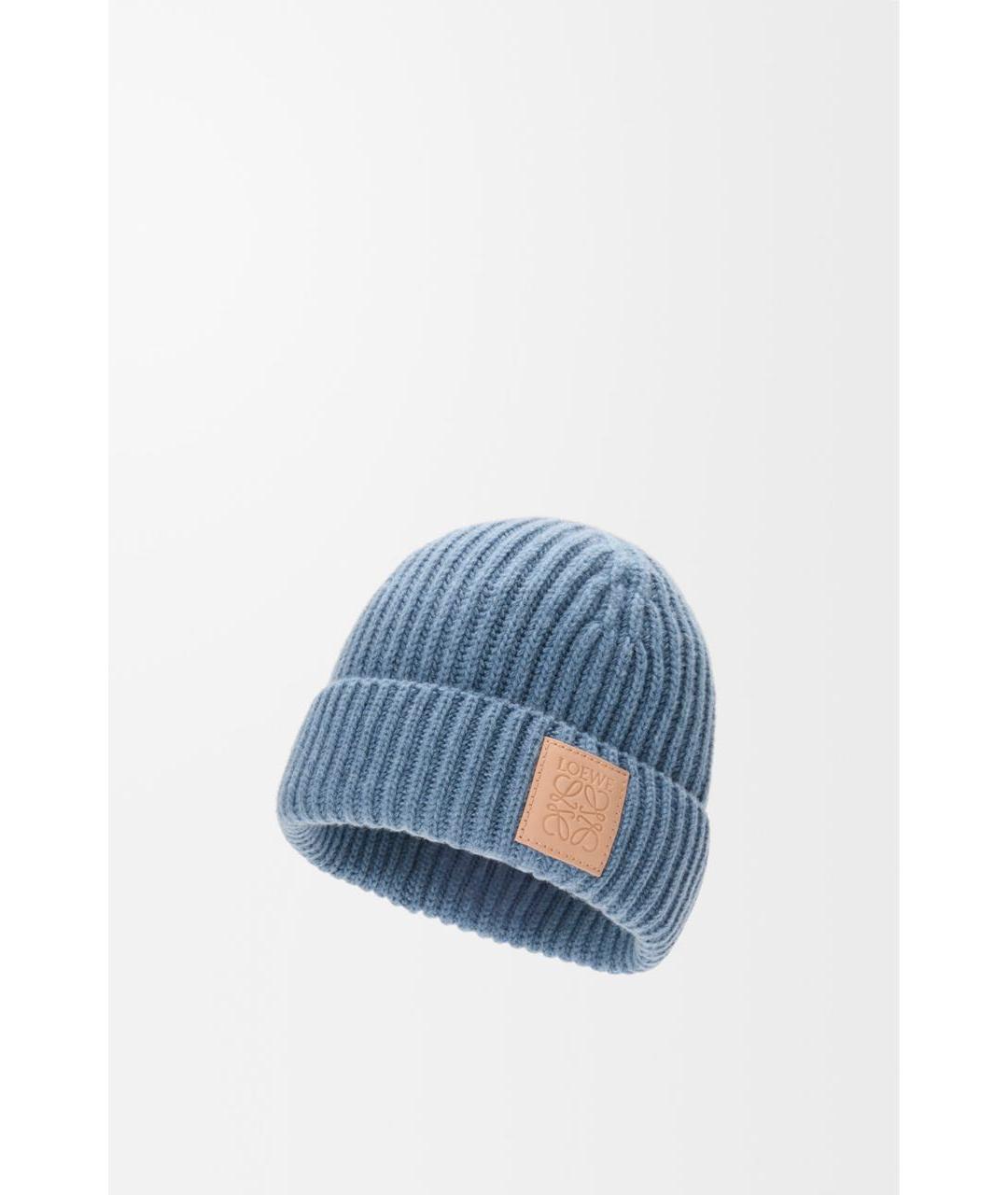 LOEWE Голубая кашемировая шапка, фото 2