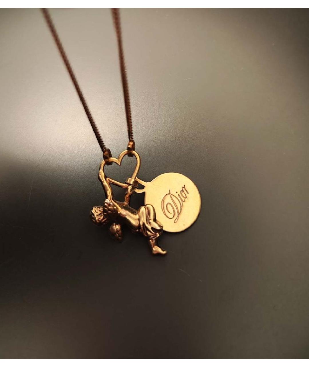 CHRISTIAN DIOR Золотое серебряное колье, фото 3