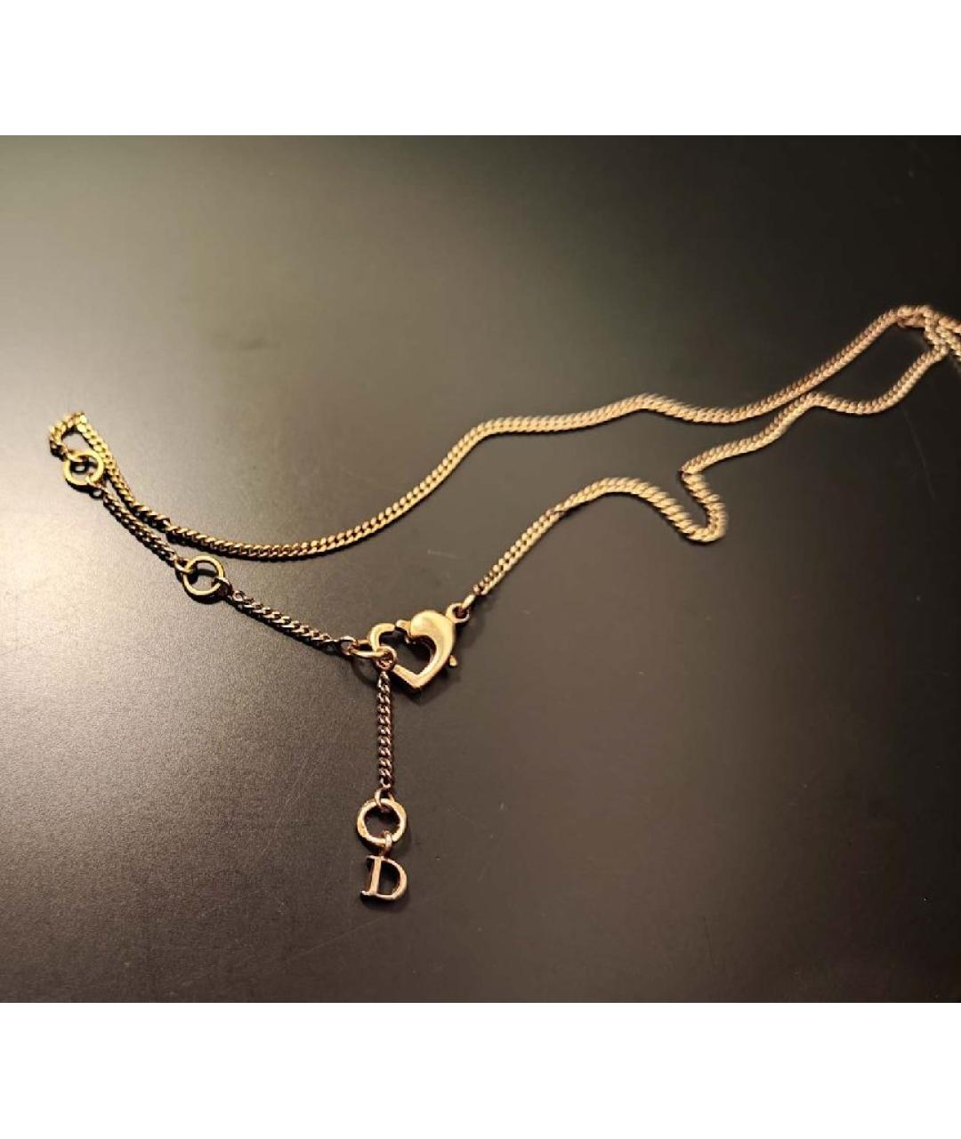 CHRISTIAN DIOR Золотое серебряное колье, фото 9