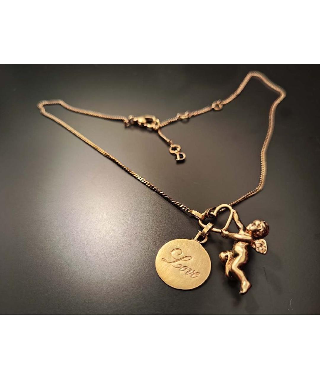 CHRISTIAN DIOR Золотое серебряное колье, фото 2