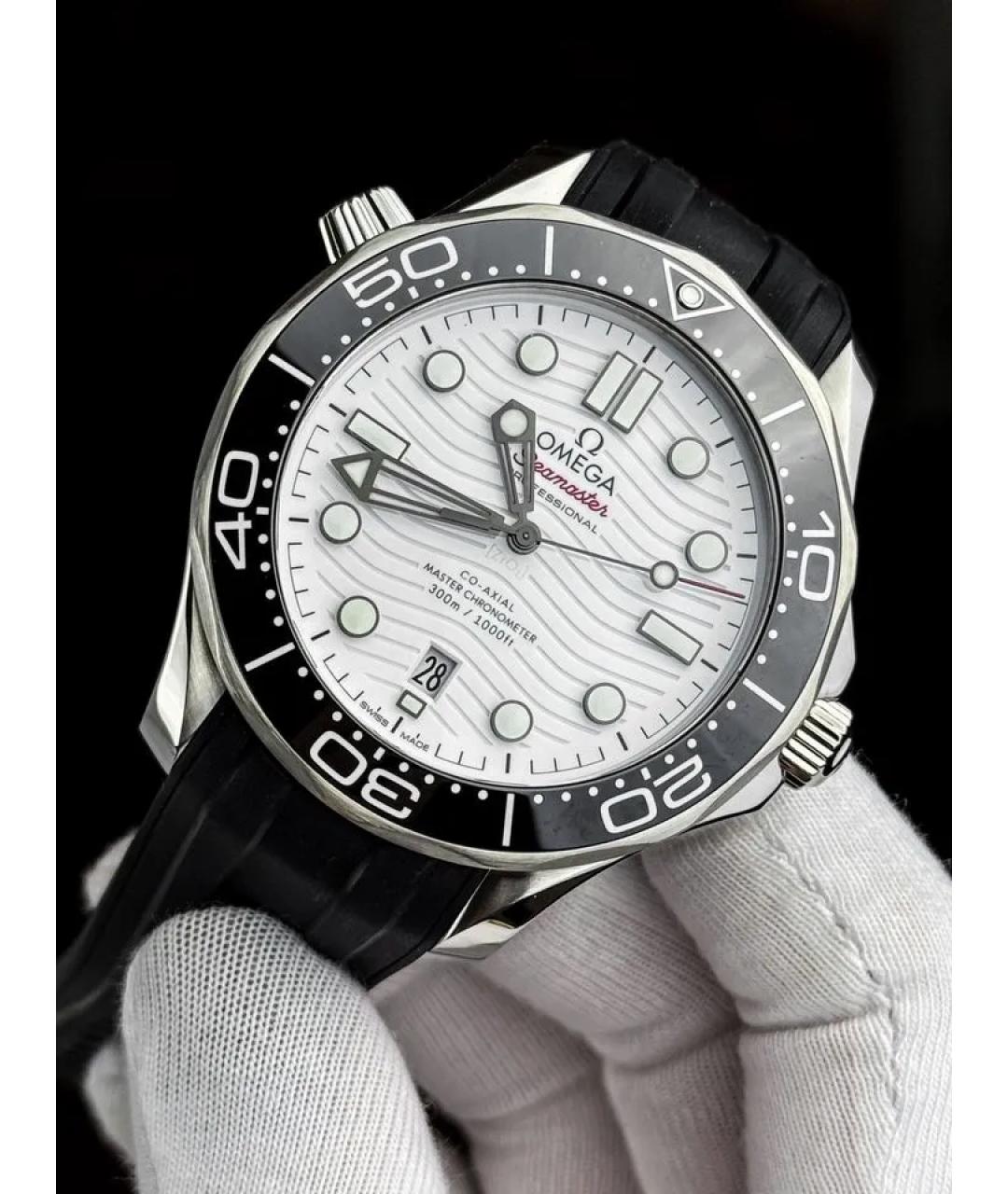 OMEGA Белые часы, фото 2