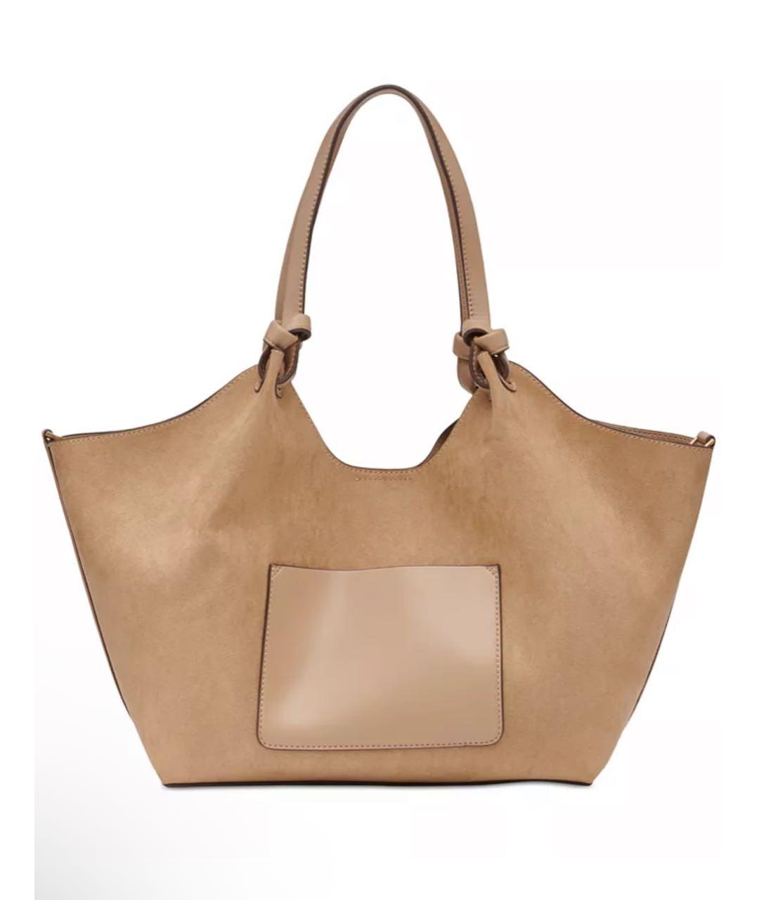 DKNY Бежевая сумка тоут из искусственной кожи, фото 3