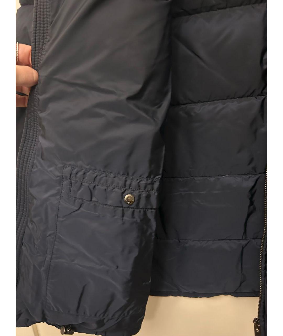 PRADA Темно-синий полиамидовый пуховик, фото 5