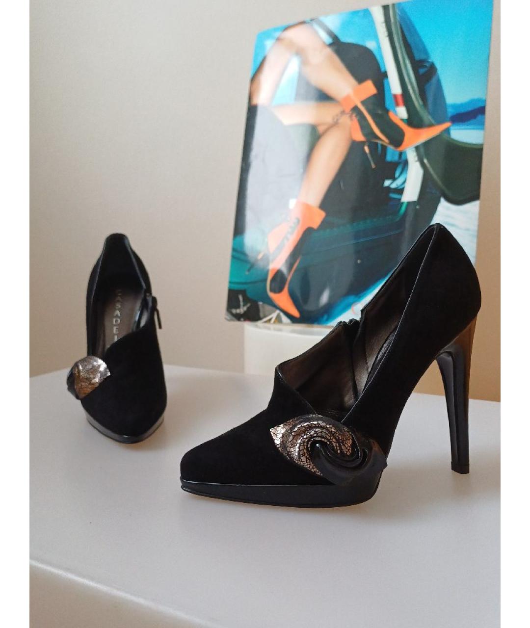 CASADEI Черные замшевые туфли, фото 6