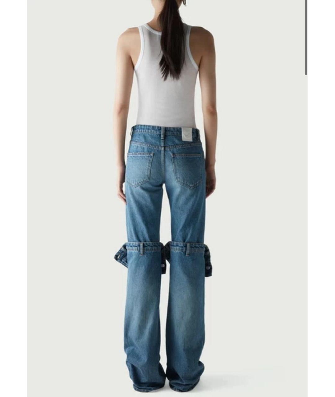 COPERNI Синие хлопковые джинсы клеш, фото 4