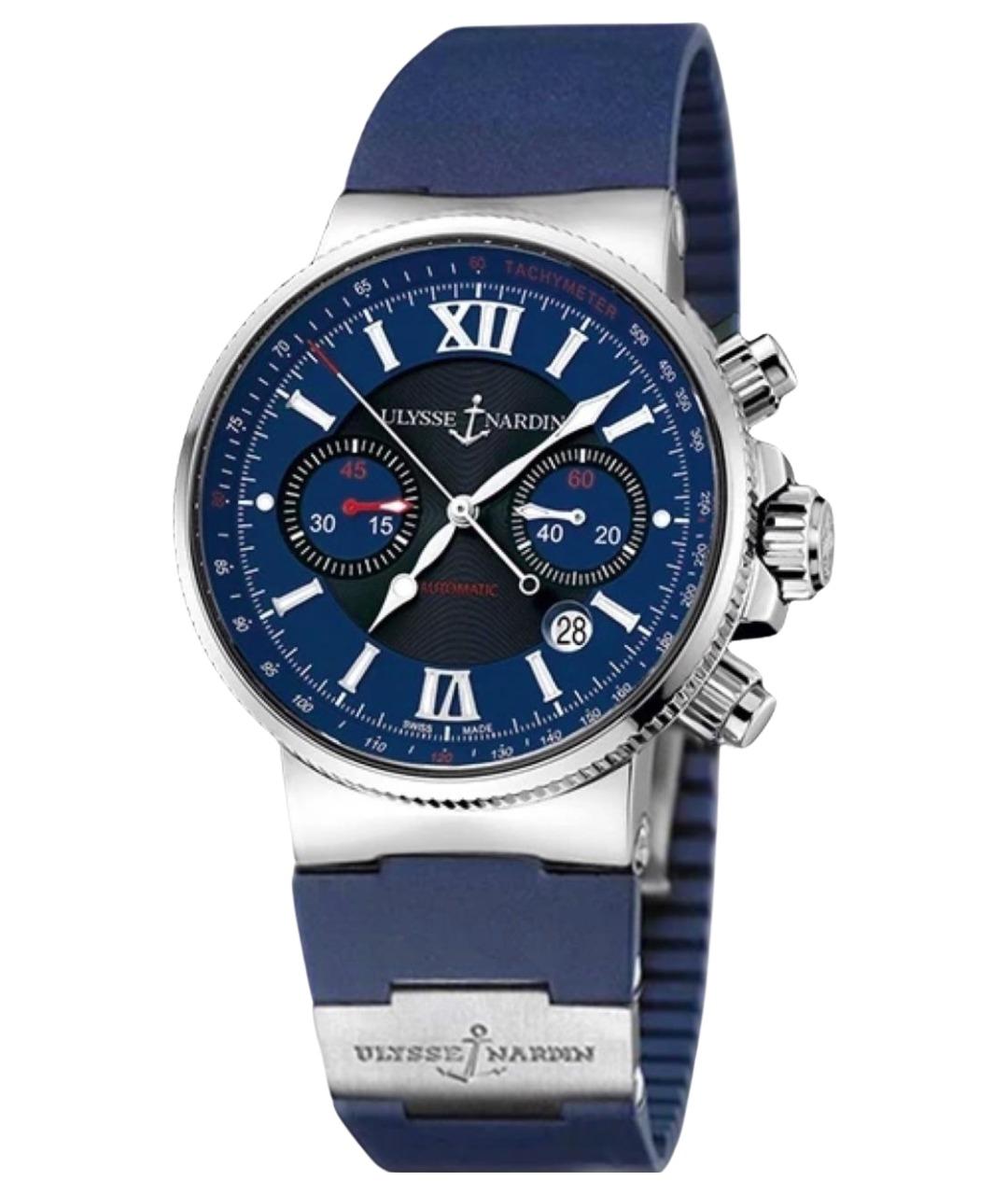 Ulysse Nardin Синие металлические часы, фото 1