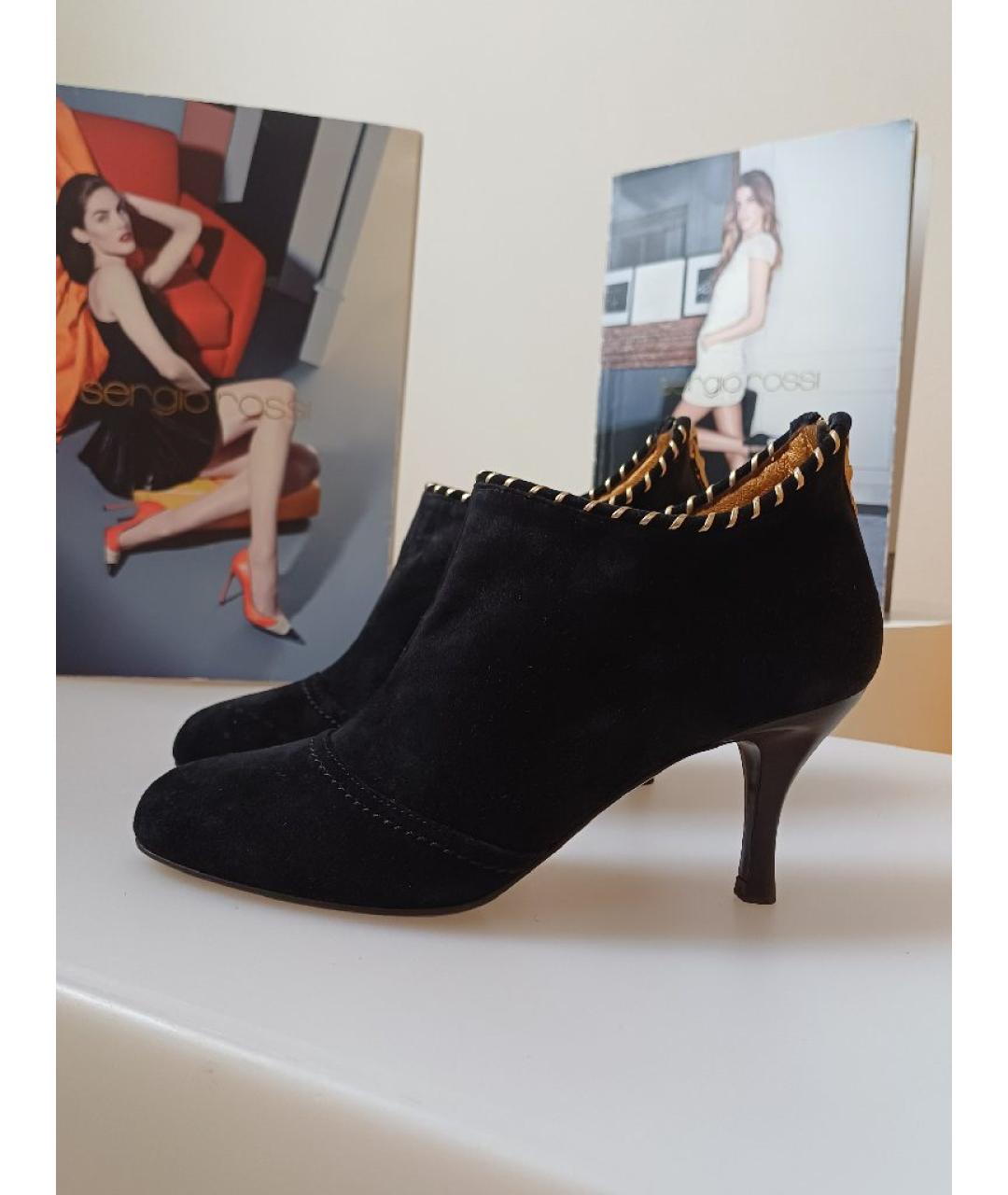 BALLY Черные замшевые ботильоны, фото 2