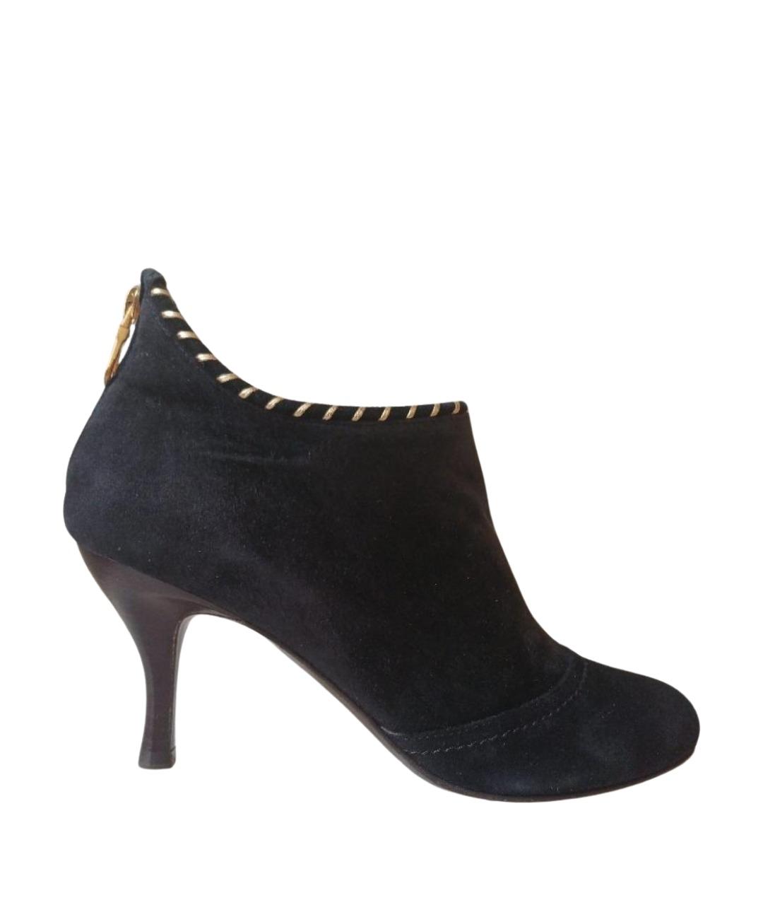 BALLY Черные замшевые ботильоны, фото 1