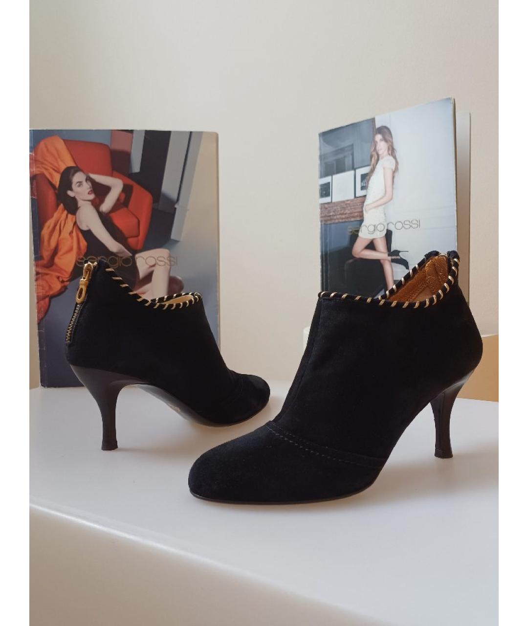 BALLY Черные замшевые ботильоны, фото 4