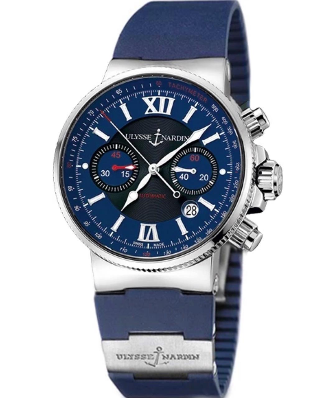 Ulysse Nardin Темно-синие часы, фото 8