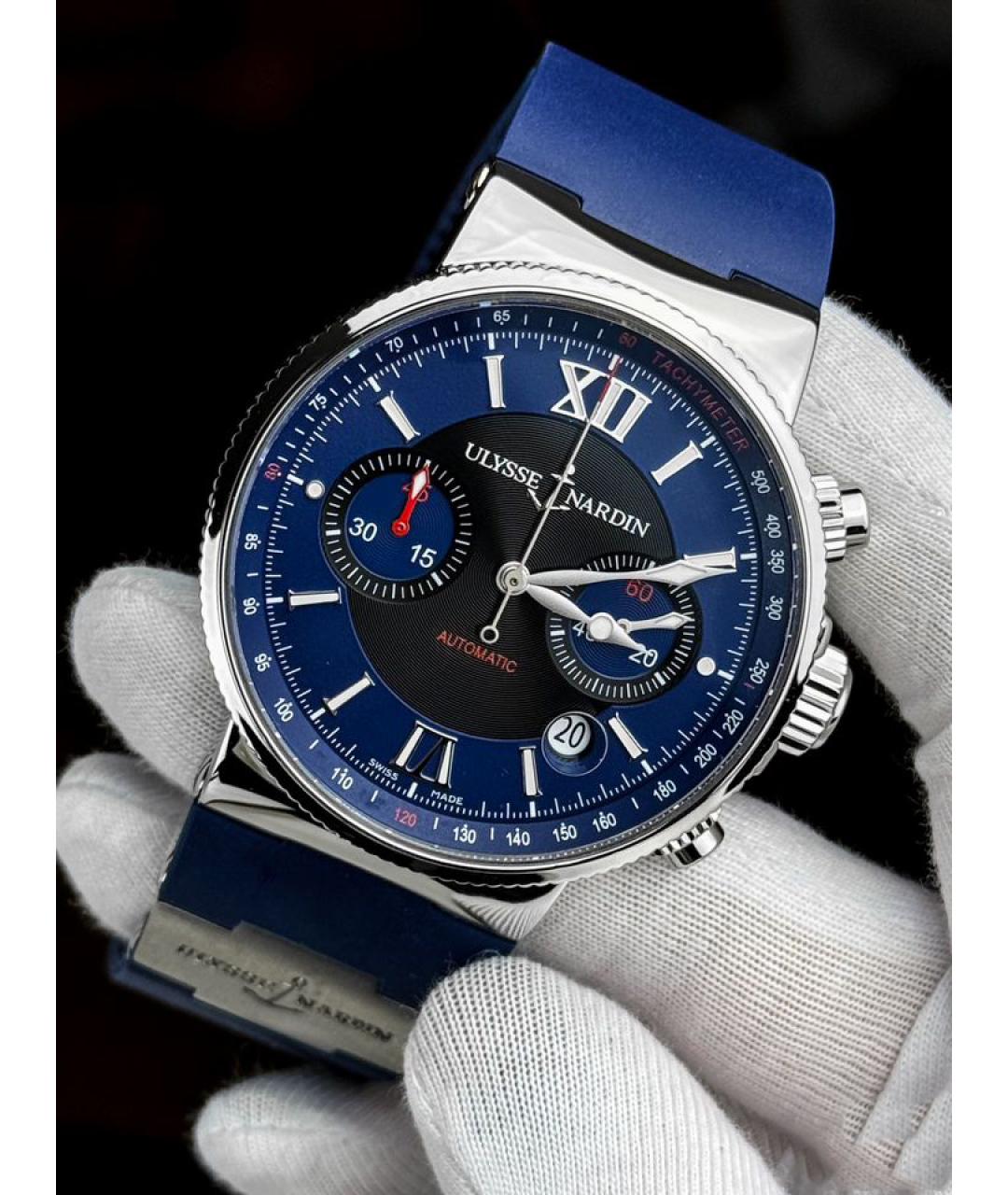 Ulysse Nardin Темно-синие часы, фото 2