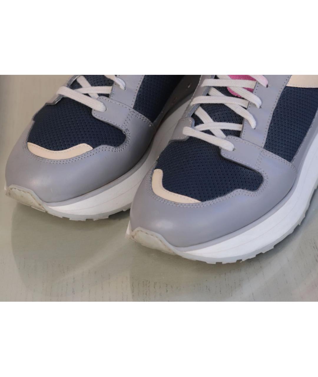 SANTONI Мульти кожаные кроссовки, фото 2