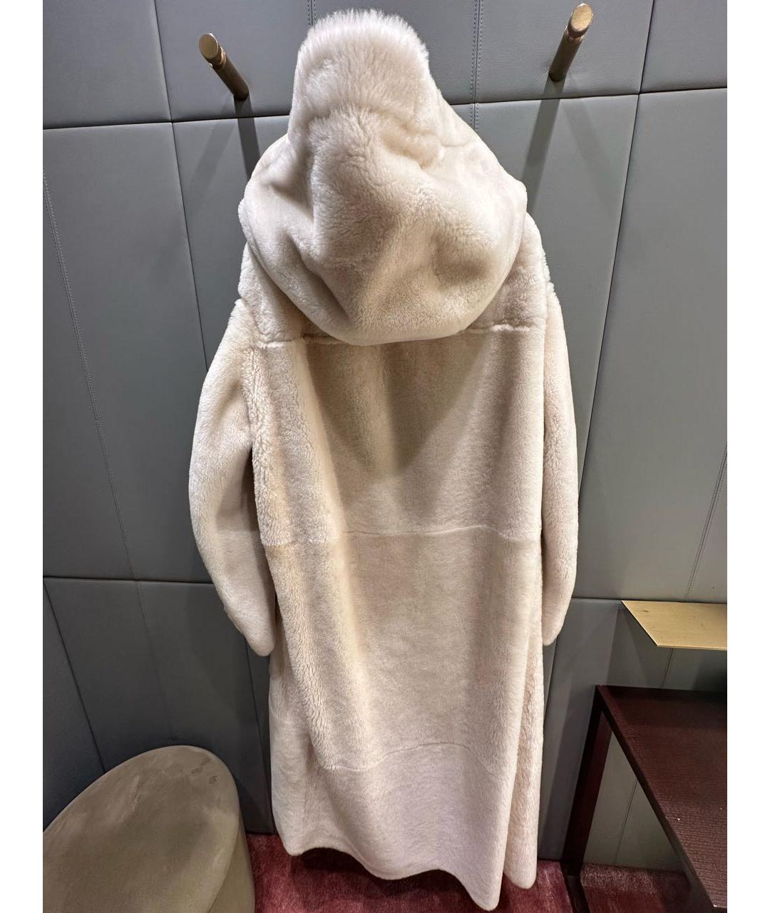 RALPH LAUREN Белая меховая дубленка, фото 2