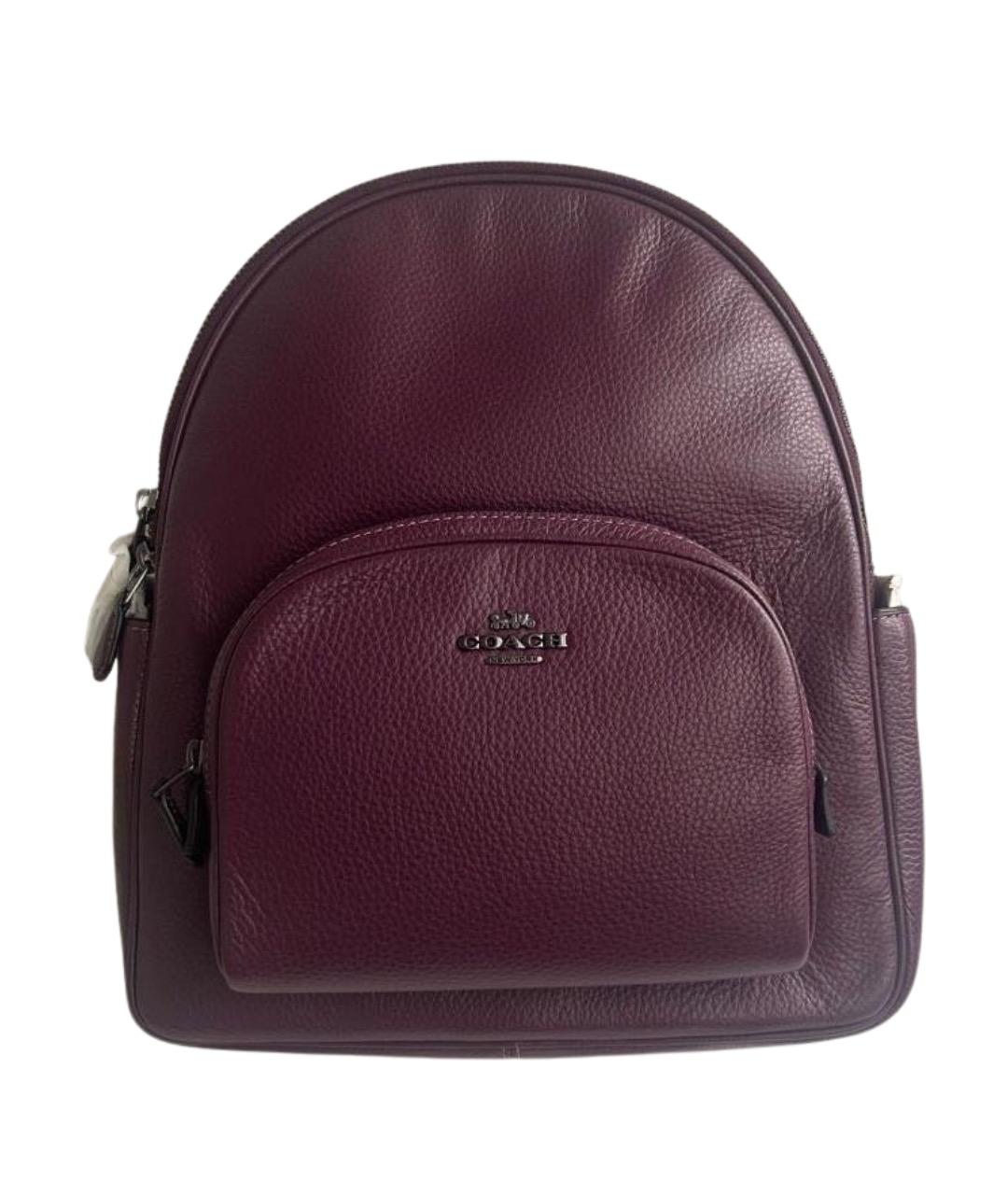 COACH Фиолетовый кожаный рюкзак, фото 1