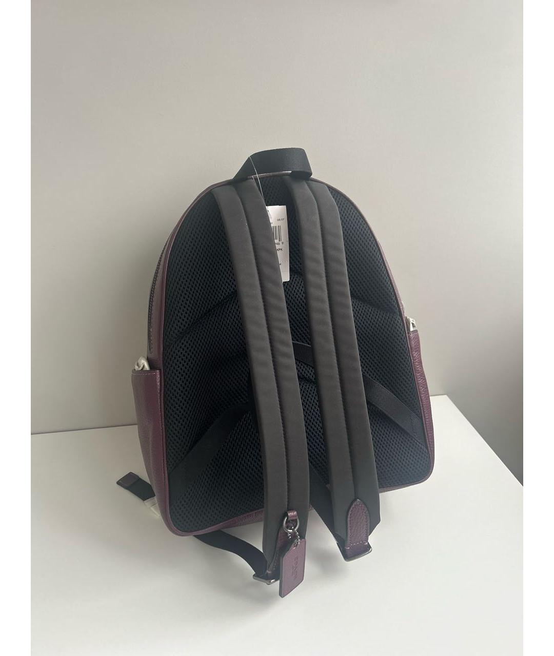 COACH Фиолетовый кожаный рюкзак, фото 3