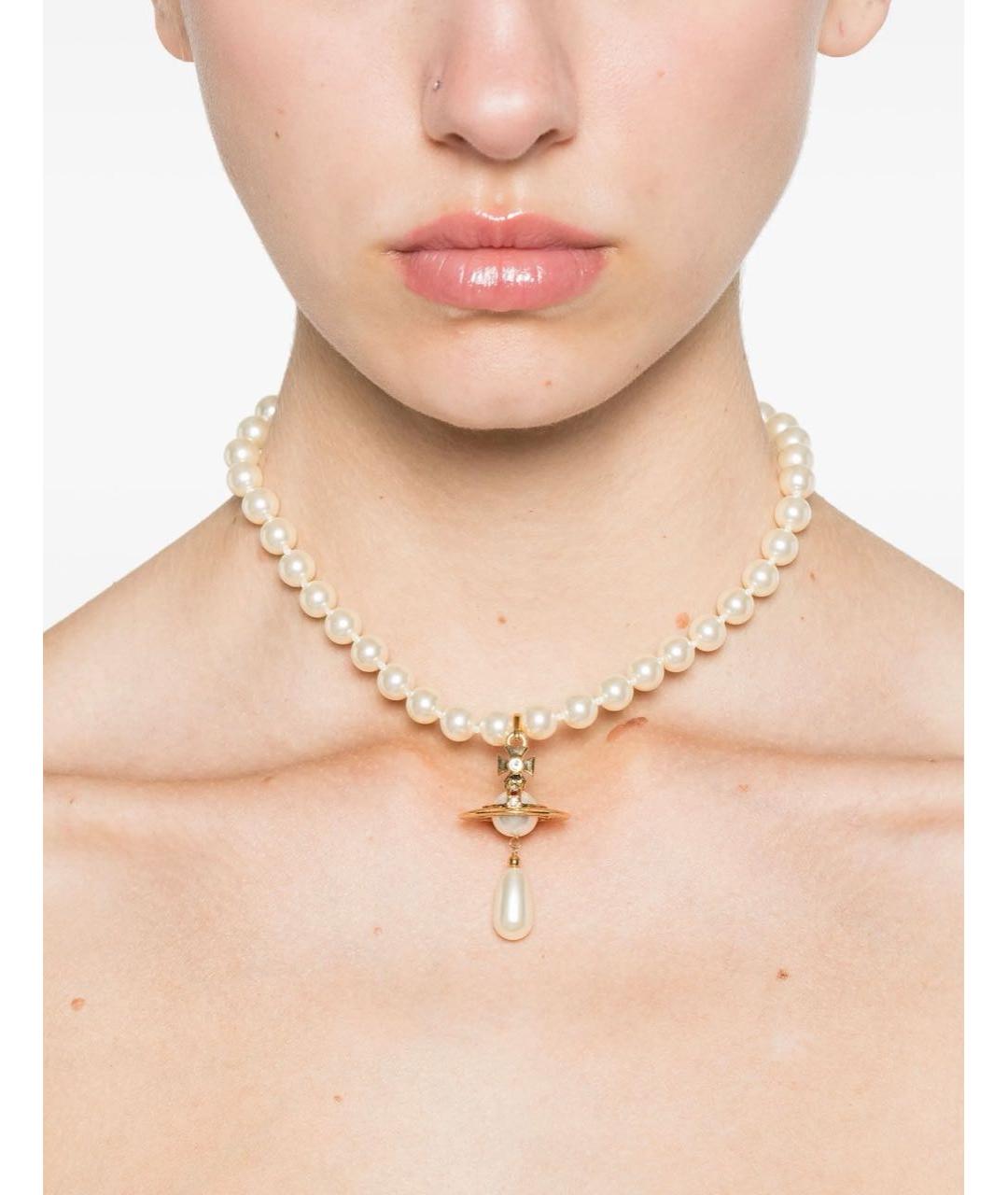 VIVIENNE WESTWOOD Золотой латунный чокер, фото 2