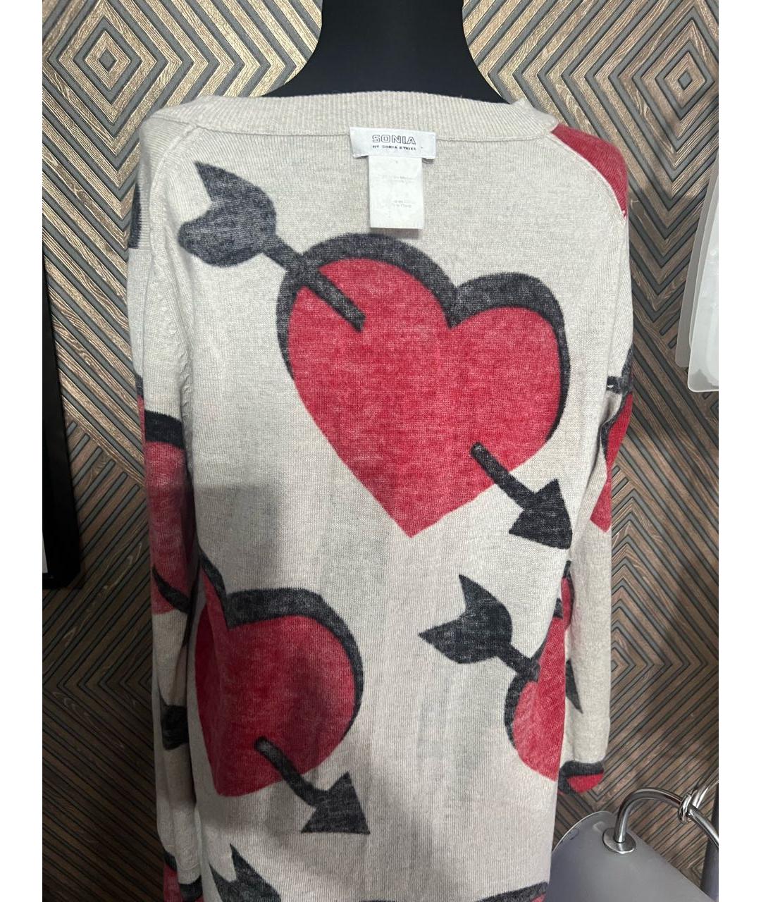 SONIA RYKIEL Мульти шерстяное повседневное платье, фото 3