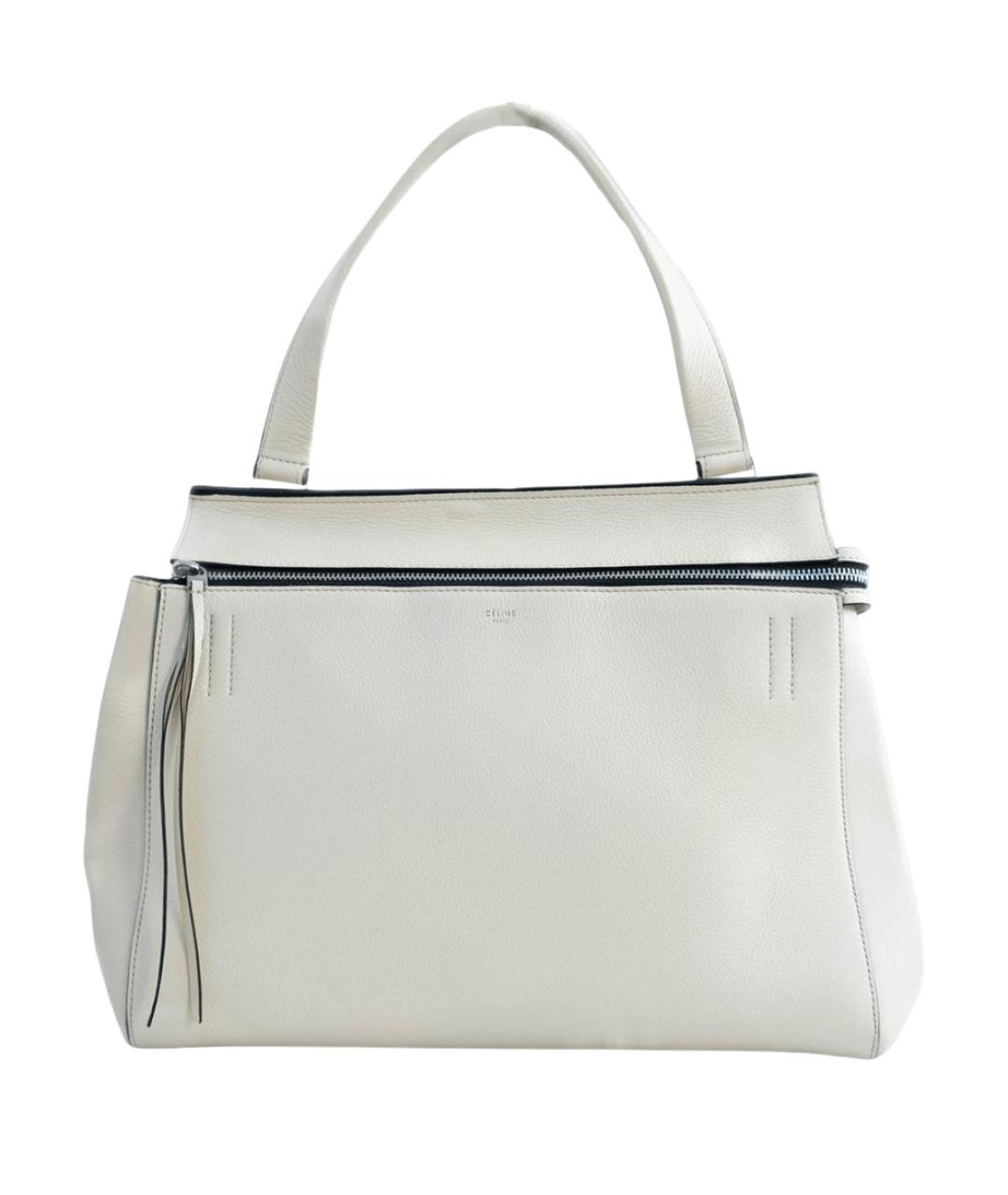 CELINE Белая кожаная сумка тоут, фото 1